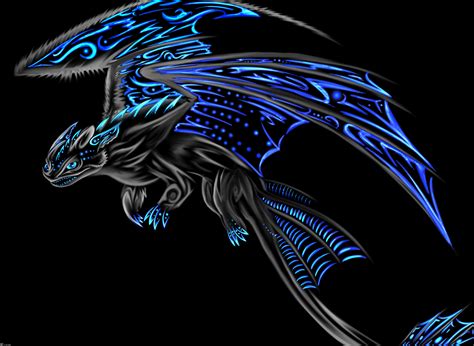 Night fury blue by dudidraak on DeviantArt