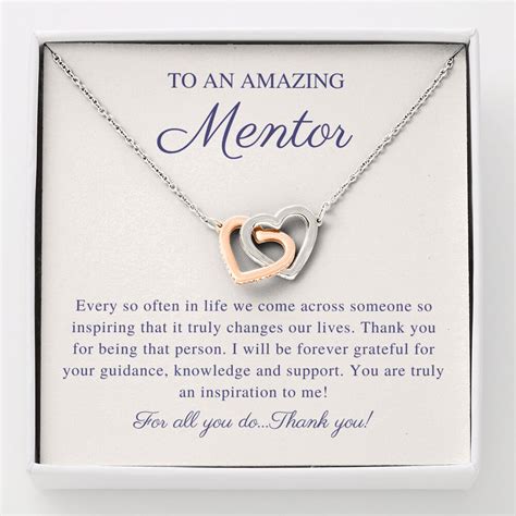 Mentor Appreciation Gift for Christmas Mentor Necklace Thank - Etsy