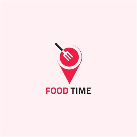 Premium Vector | Food delivery app logo with points, plate and fork ...