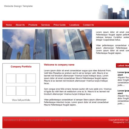 Website Design Template Free website templates in css, html, js format ...