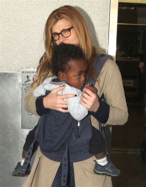 Connie Britton And Son Eyob Arriving On A Flight At LAX | Celeb Baby ...