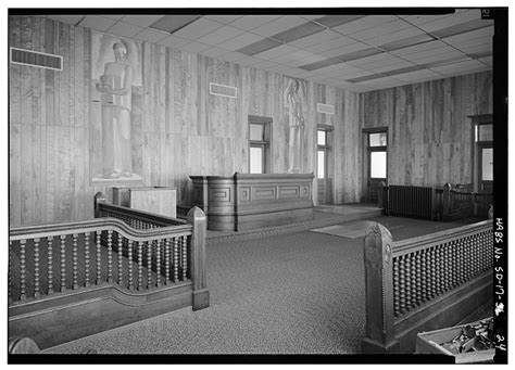 24. INTERIOR, SECOND FLOOR, JUDGE'S BENCH AND BALUSTRADE - Union County Courthouse, Courthouse ...