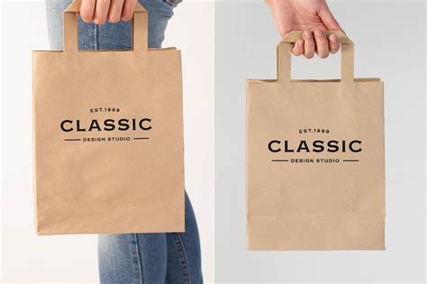 37+ Creative Free Brown Paper Bag Mockup Design Idea