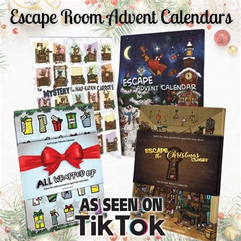 Escape Room Advent Calendars (4 to choose from) in 2022 | Toy workshop, Advent calendar, Advent