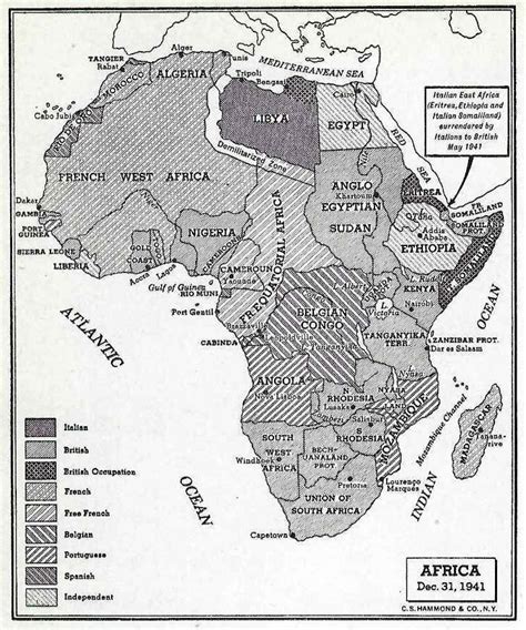 Wwii Africa Campaign Map