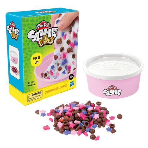 Play-Doh Slime Li'l Charms Cereal Themed Slime, 4.5-oz Can with Plastic Cereal Bits - Walmart.com