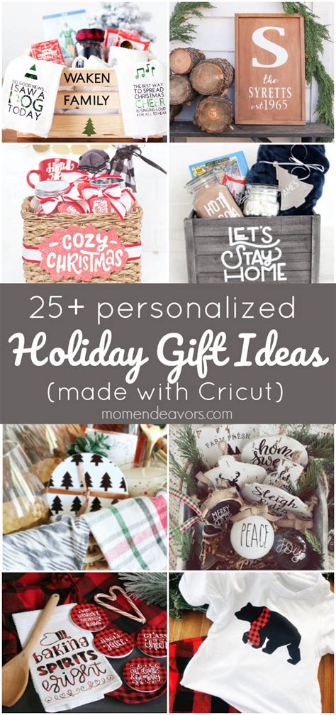 25+ DIY Personalized Holiday Gift Ideas (made with Cricut) - Mom Endeavors