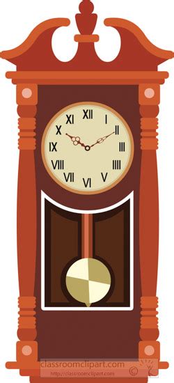 Furniture Clipart - vintage-wooden-pendulum-wall-clock-educational-clip ...