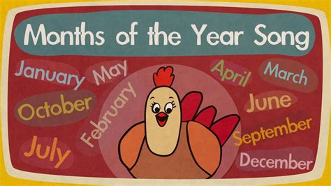 Months of the Year Song | Songs for Kids | The Singing Walrus | Blank of the Week Songs ...