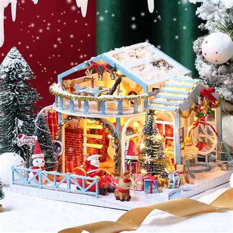 Christmas Night DIY Miniature House Kit – Fifijoy