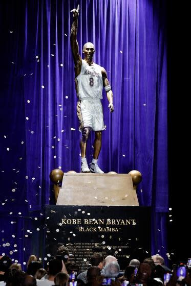 Lakers unveil Kobe Bryant statue celebrating his 'timeless' legacy