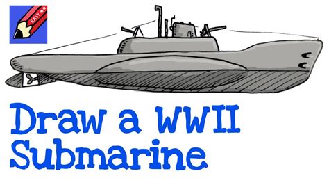 Submarine Ww1 Drawing