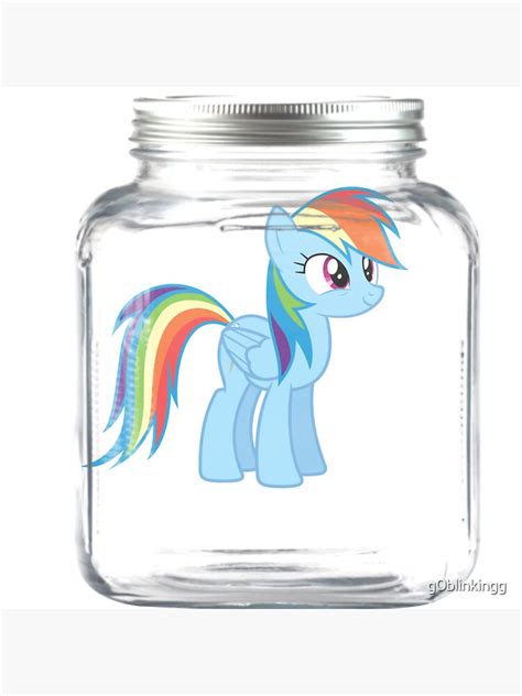 "rainbow dash jar " Sticker for Sale by g0blinkingg | Redbubble