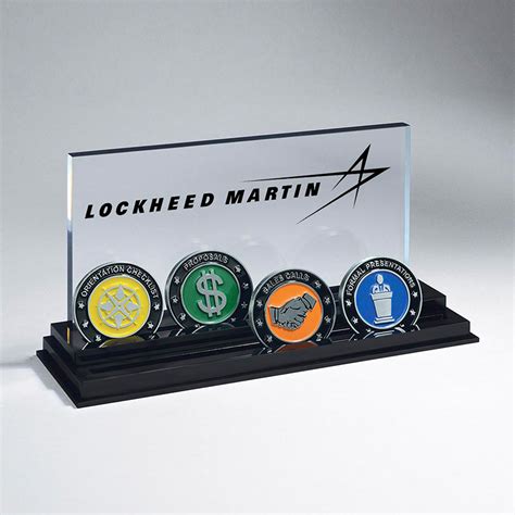 Acrylic Challenge Coin Display - Lockheed Martin Company Store