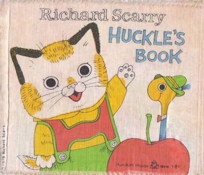 Huckle Cat and Lowly Worm in vintage cloth book, Richard Scarry's ...