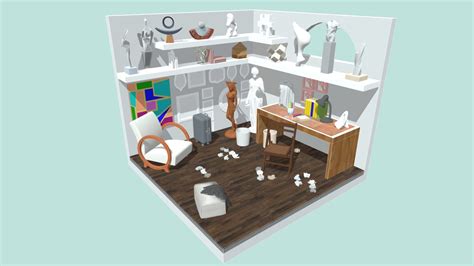 Small Art Studio - Download Free 3D model by Arts and Materials Lab (@artsandmaterials) [fdd57e7 ...