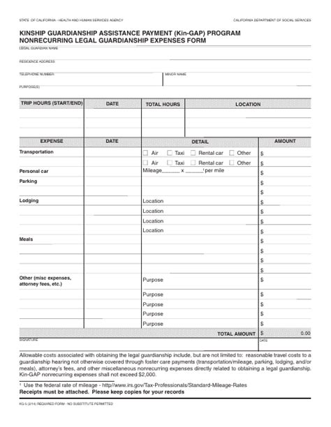 Form KG5 - Fill Out, Sign Online and Download Fillable PDF, California ...