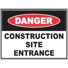 Construction Site Entrance Sign