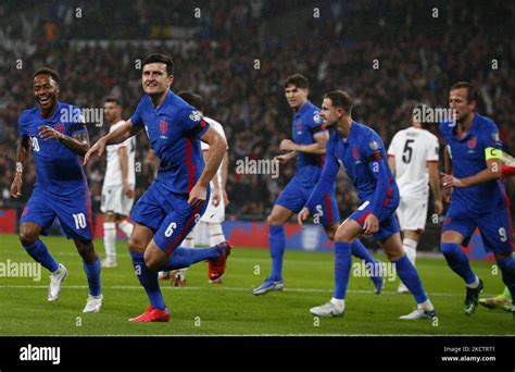 Harry Maguire (Man Utd) of England celebrates his goal during World ...