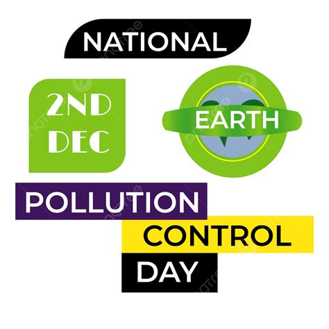 National Pollution Control Day Hand Drawn Vector Clipart Transparent ...