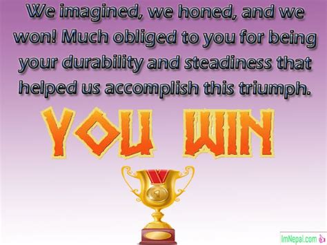 Congratulations Messages For Sports Achievement Winner Words