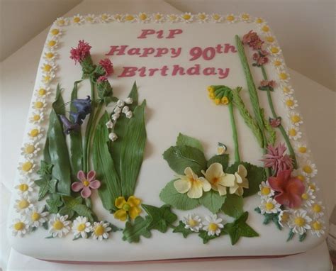 wild flower birthday cake | Birthday cake with flowers, Wildflower cake ...