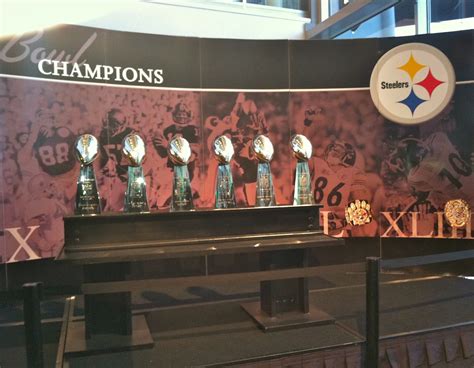 All six Steeler Super Bowl trophies on display at Heinz Field | Steeler ...