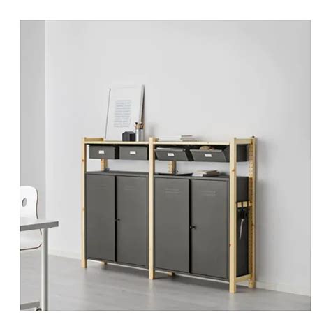 IVAR 2 section storage unit w/cabinets - IKEA Modular Storage, Ikea Storage, Storage Shelves ...
