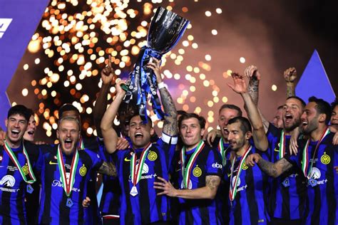 Video: Inter captain Lautaro Martinez lifts Supercoppa trophy ...