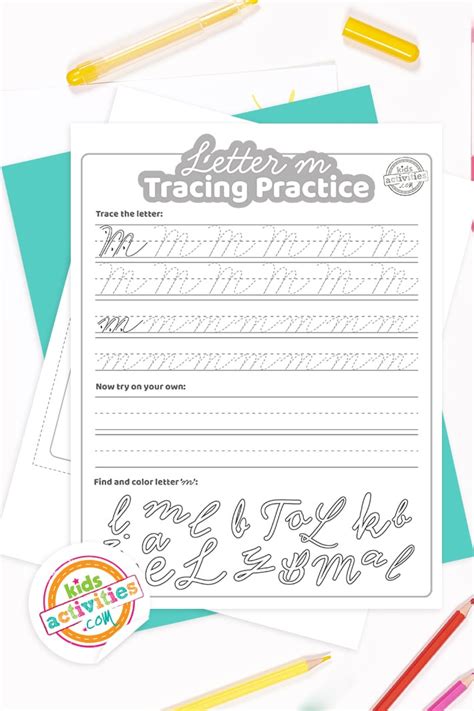 Cursive M Worksheets- Free Printable Cursive Practice Sheets For Letter M Kids Activities Blog