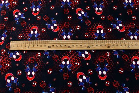 Spider-man Fabric Marvel Character Fabric Cartoon Anime Fabric - Etsy