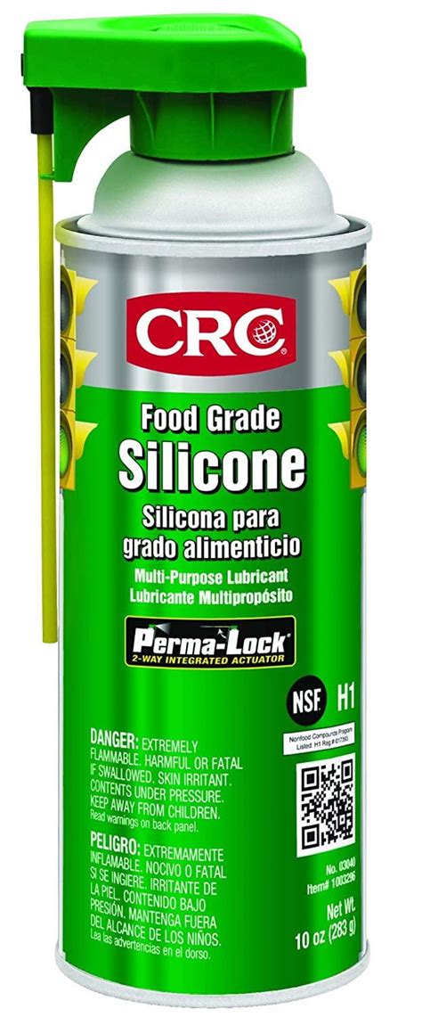 CRC 03040 Food Grade Silicone Lubricant, Net Weight: 10 oz 16oz Aerosol , Clear/White - Walmart.com