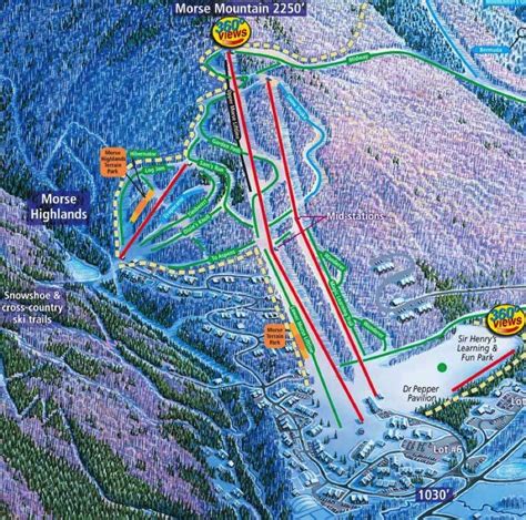 Smugglers Notch Ski Area Trail Map | Vermont Ski Resort Maps