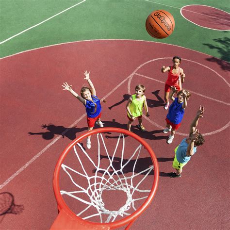 GoSports Size 6 Indoor/Outdoor Durable Rubber Basketballs for Training ...