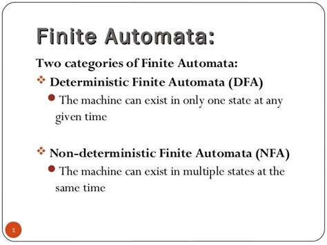 Finite automata