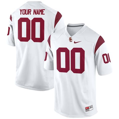 Nike USC Trojans White Custom Replica Football Jersey