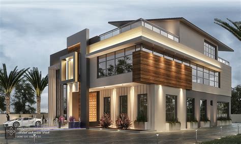 New post-modern villa in OMAN on Behance House Architecture Styles ...