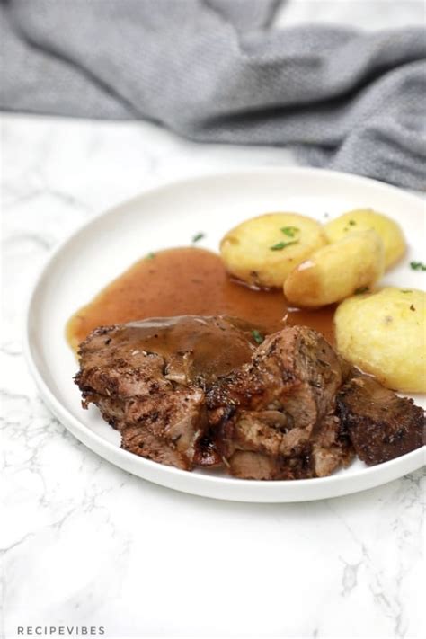 Roast Leg Of Lamb Recipe With Gravy | Half Leg of Lamb - Recipe Vibes