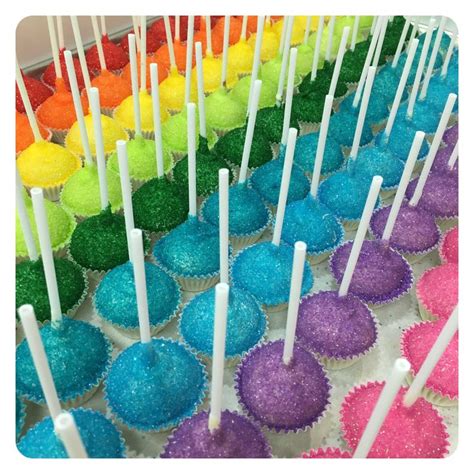 Rainbow Cake Pops by Lilly Magilly’s! | Rainbow cake pops, Rainbow cake ...