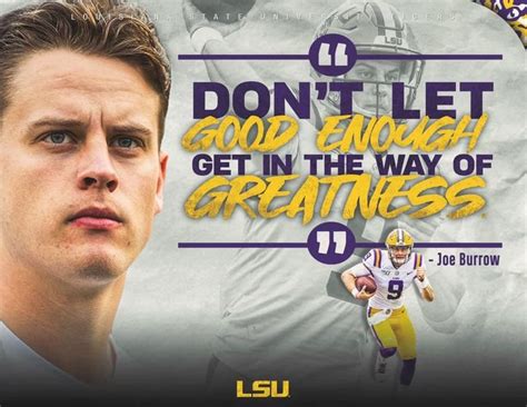 Pin by Nicole Smart on LSU | Lsu, Warrior quotes, Joe burrow