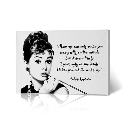 Audrey Hepburn Wall Art Quote Breakfast at Tiffany's Movie Digital Art Wall Art Canvas Print ...