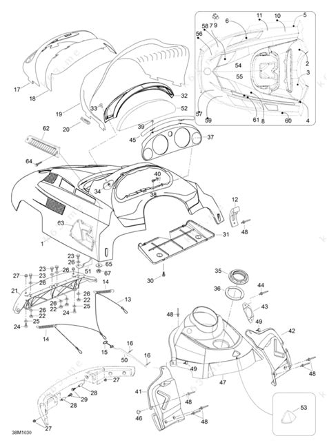 Ski Doo 2010 Skandic - WT 550F, Hood - parts catalog