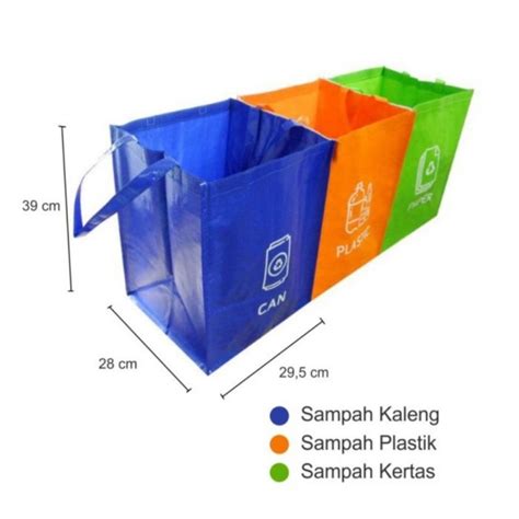 Jual Tempat sampah organik / Tempat sampah daur ulang Go Green RB-002 ...