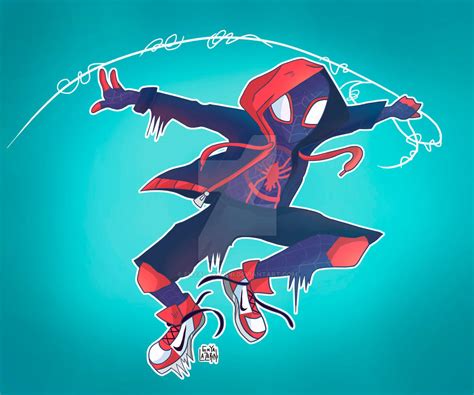 Miles Morales Spiderman by EnyaLazarini on DeviantArt