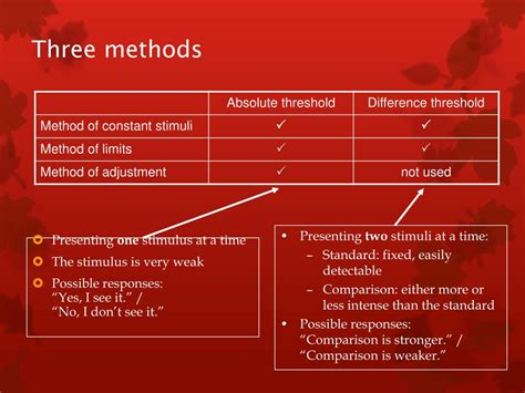 PPT - Psychophysics PowerPoint Presentation, free download - ID:2055611