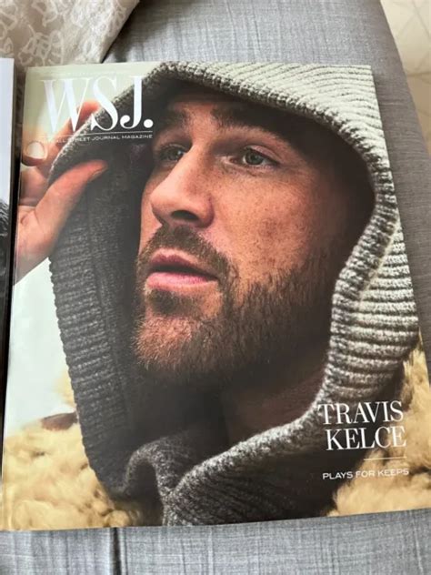 WSJ MAG TWO COVERS Travis Kelce Kansas City Chiefs Dec 2023 Taylor ...