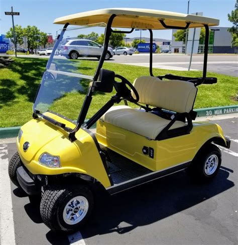 New 2018 Yellow Evolution Ev Golf Cart Car Classic 2 Passenger Seat 48v ...