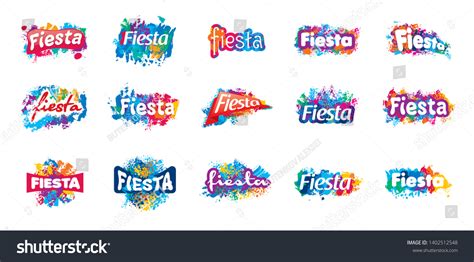 Abstract Logo Fiesta Vector Illustration Stock Vector (Royalty Free ...