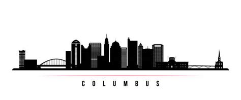 columbus ohio skyline drawing - winterartillustrationhouse