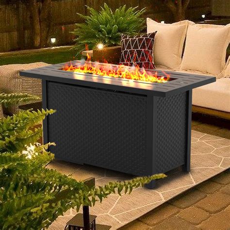 Lark Manor™ Arreana 45" Propane Gas Fire Pit Table, 50,000 BTU Gas ...